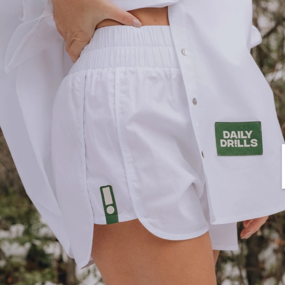 Daily drills white boxer short